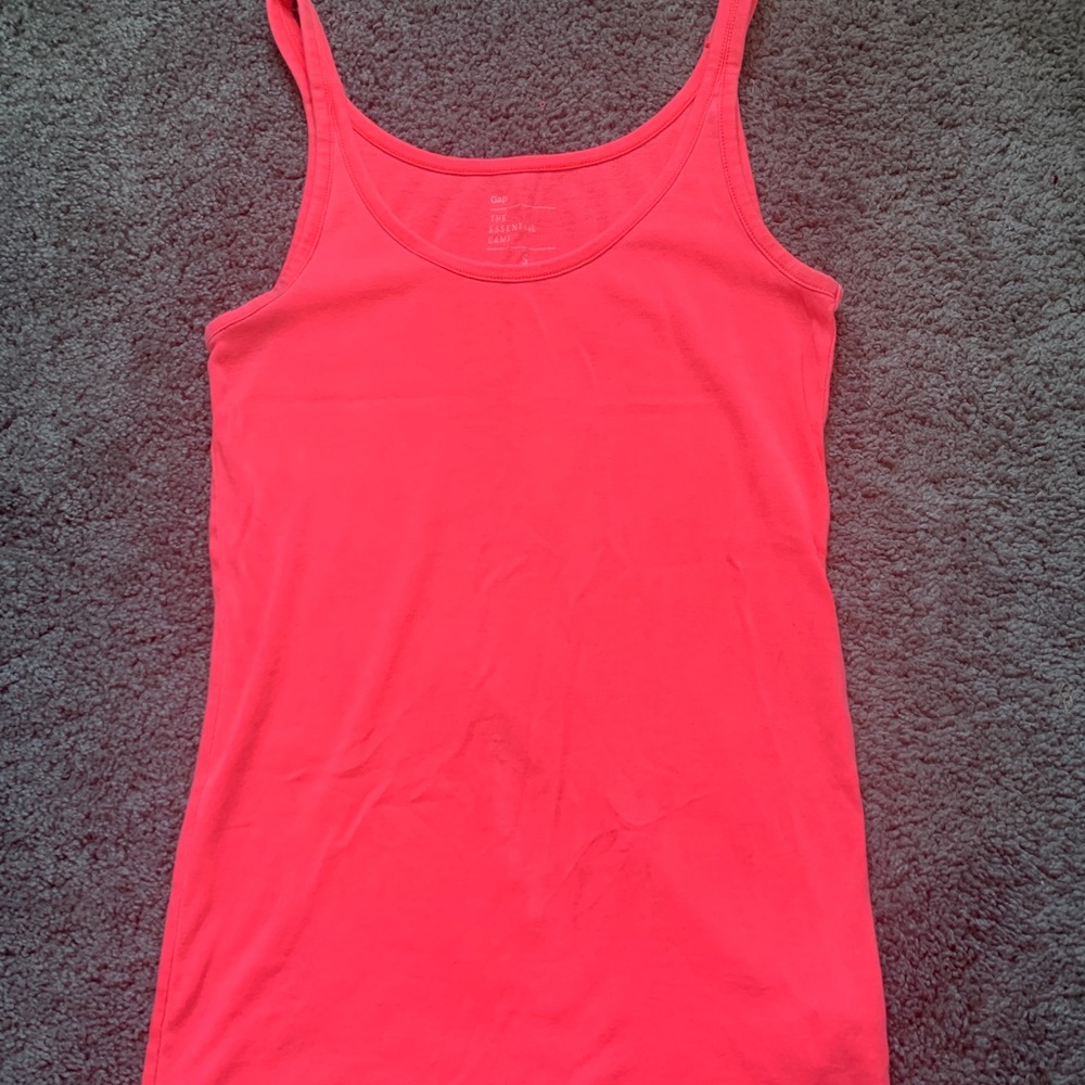 Neon Pink Gap Tank Top